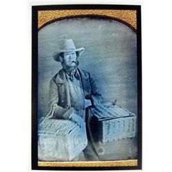 3059 - MAN SMOCKING PHOTO APPROX 4.5 X6"