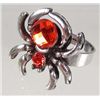 Image 1 : 2133 - RHINESTONE SPIDER RING - ADJUSTABLE SIZE