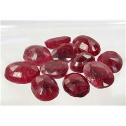 2188 - LOT OF 106.8 CTS. OF NATURAL AFRICAN BLOOD RED RUBIES