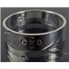 Image 1 : 2476 - STERLING SILVER CARVED EMBROIDERY RING SIZE 7.75