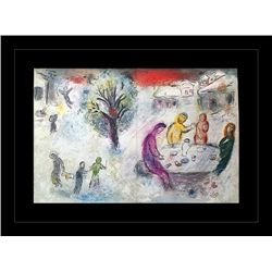 CHAGALL 1977 "DAPHNIS AND CHLOE" LITHOGRAPH