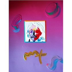 PETER MAX ORIGINAL MIXED MEDIA