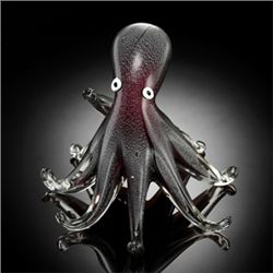 GRAY ART GLASS OCTOPUS
