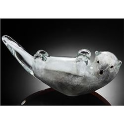ART GLASS SEA OTTER