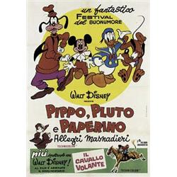 Lot 226: Walt Disney Cartoons Italian Release Film Poster