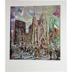 Kamil Kubik, St. Patricks Day, Signed Serigraph