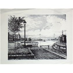 Gregory Johnson, Savannah Vista, Signed Litho