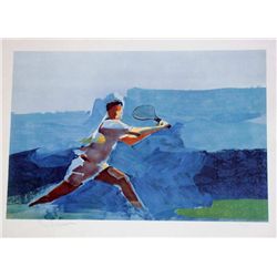 Steve Kuzma, Tennis, Signed Lithograph