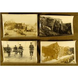 4) WWI BRITISH PRESS PHOTOS 6X8" CAPTIONED AND STAMPED