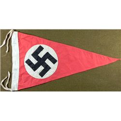 Nazi Triangle Pennant Flag w/Swastika Berlin 1941