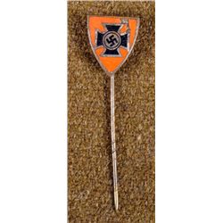 ORIG. NAZI IRON CROSS & SWASTIKA SHIELD STICKPIN GESCH