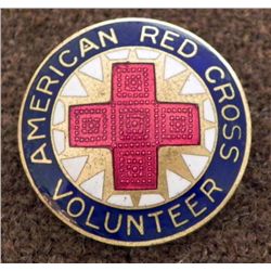 WWII ERA AMERICAN RED CROSS VOLUNTEER MEMBERSHIP BADGE