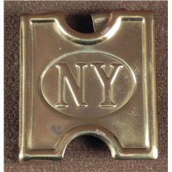 NEW YORK VOLUNTEERS SPAN-AMER WAR CARTRIDGE BELT BUCKLE