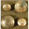 Image 1 : 4 Ohio State Militia Gilt Buttons Civil War