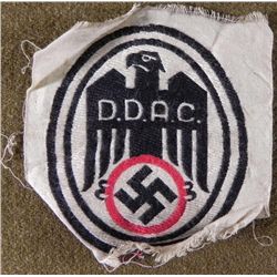 NAZI AUTOMOBILE ASSOCIATION PATCH ORIGINAL