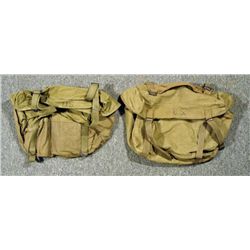 2 WWII US ARMY HAVERSACKS-OLIVE DRAB