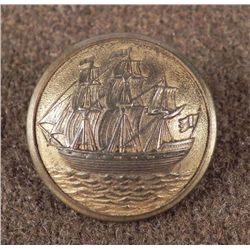 Swedish Antique Military Button Sporrong & Co. Ship