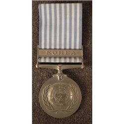 OUTSTANDING UNITED NATIONS "KOREA SERVICE" MEDAL-W/ BAR