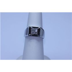 27.45 CTW CZ RING .925 STERLING SILVER