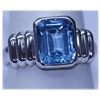 Image 1 : 29.50 CTW BLUE TOPAZ RING .925 STERLING SILVER