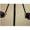 Image 1 : 14.25 CTW AMETHYST EARRING .925 STERLING SILVER