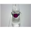 Image 1 : NATURAL 14.75 CTW RUBY RING .925 STERLING SILVER