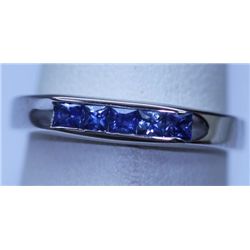 12.65 CTW TANZANITE RING .925 STERLING SILVER