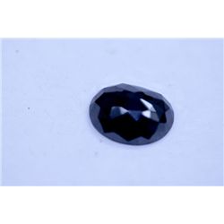 4.35 CTW BLACK DIAMOND OVAL LOOSE STONE