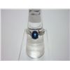 Image 1 : NATURAL 14.75 CTW SAPPHIRE RING .925 STERLING SILVER