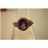Image 1 : 28.00 ctw Amethyst and Tourmiline Cut fine ring .925 ST