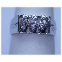 19.40 CTW CZ RING .925 STERLING SILVER