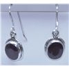 Image 1 : 24.70 CTW RUBY EARRINGS .925 STERLING SILVER