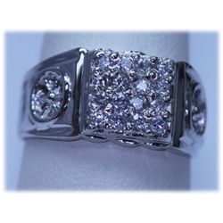 20.40 CTW CZ RING .925 STERLING SILVER