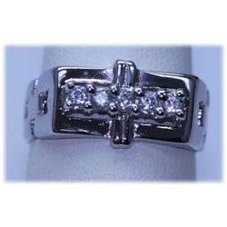 18.75 CTW CZ RING .925 STERLING SILVER