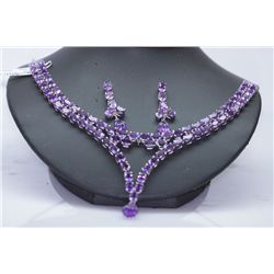 233.35 CTW AMETHYST SET .925 STERLING SILVER