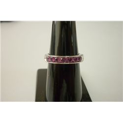 12.50 CTW AMETHYST RING .925 STERLING SILVER