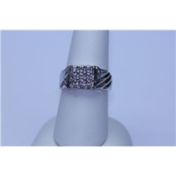 25.20 CTW CZ RING .925 STERLING SILVER