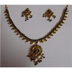 171.25 CTW GOLD PLATED SAPPHIRE SET