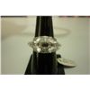 Image 1 : 23.45 ctw Moon Stone and Diamond Ring .925 Sterling Sil