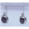 Image 1 : 22.05 CTW RUBY EARRINGS .925 STERLING SILVER