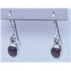 Image 1 : 12.45 CTW RUBY EARRINGS .925 STERLING SILVER