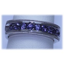 23.25 CTW TANZANITE RING .925 STERLING SILVER