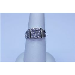 15.05 CTW CZ RING .925 STERLING SILVER