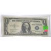 Image 1 : 1935 SERIES F $1 SILVER CERTIFICATE BILL SERIAL # Y47047257I *RARE EXTRA FINE GRADE*!!