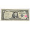 Image 1 : 1957 SERIES A $1 SILVER CERTIFICATE BILL SERIAL # I97556683A *RARE EARLY U.S. BILL*!!