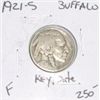 Image 1 : 1921-S BUFFALO *KEY DATE* NICKEL RED BOOK VALUE IS $250.00 *EXTREMELY RARE KEY DATE FINE GRADE*!!