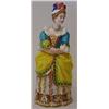 A Rare Mid 19th century Minton Snuffer, Lady Teazle (The Rivals), in a brightly coloured dress (h...