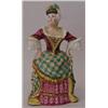 A Rare Mid 19th Century Minton Snuffer, Mrs Malaprop, (The Rivals), in a brightly coloured turquo...