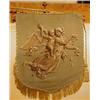 Image 1 : A Victorian Beadwork Banner, decorated an angel and a cherub, on an adjustable brass arm £60-90...