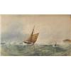 Image 1 : John Dixon 1885, heading out to sea, watercolour heightened with bodycolour, signed, 35 x 62 cm...